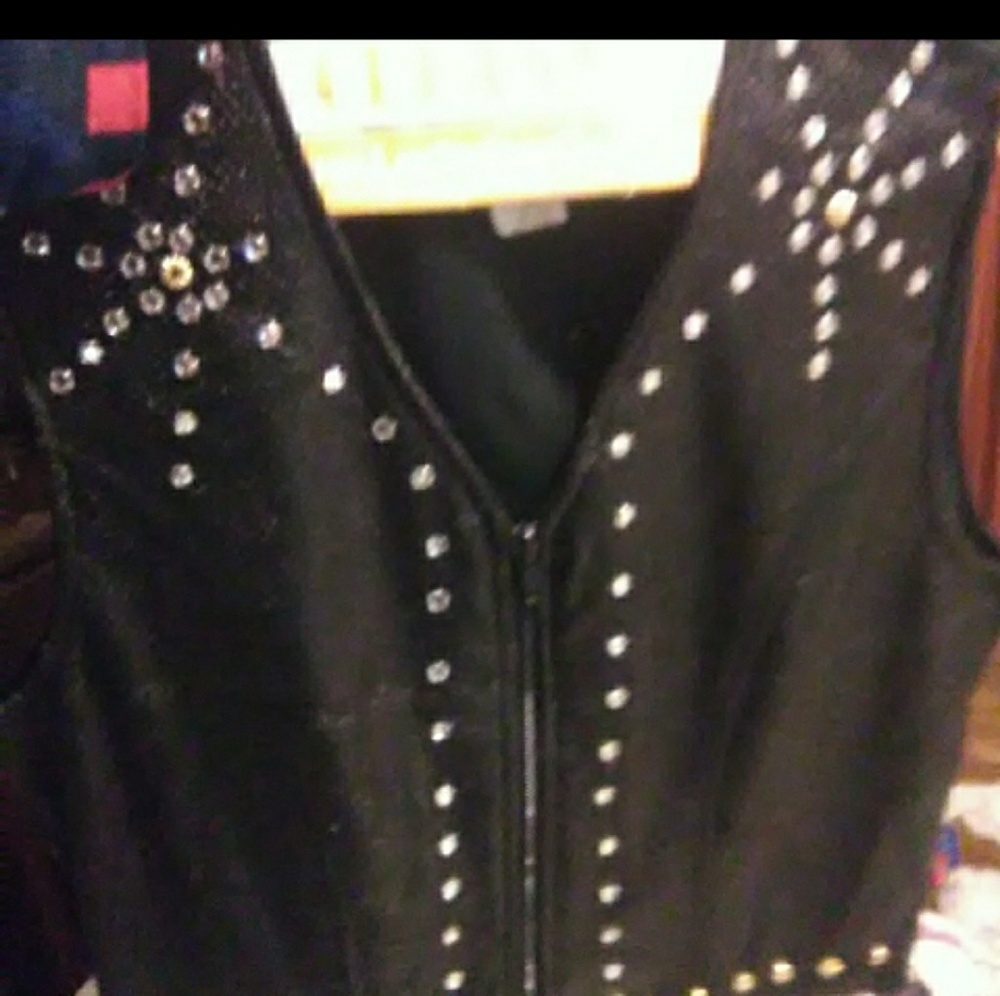Western rhinestone vest